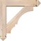 Ekena Millwork Balboa Arts and Crafts Smooth Bracket w/ Offset Brace, Douglas Fir, 5 1/2"W x 24"D x 24"H BKT0604X24X24BOA03SDF - alternate 3
